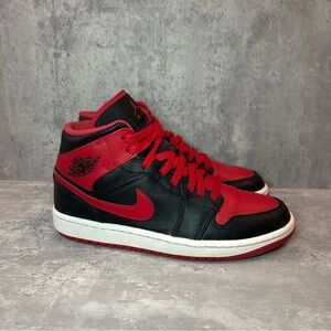 Jordan Red and Black Sneakers